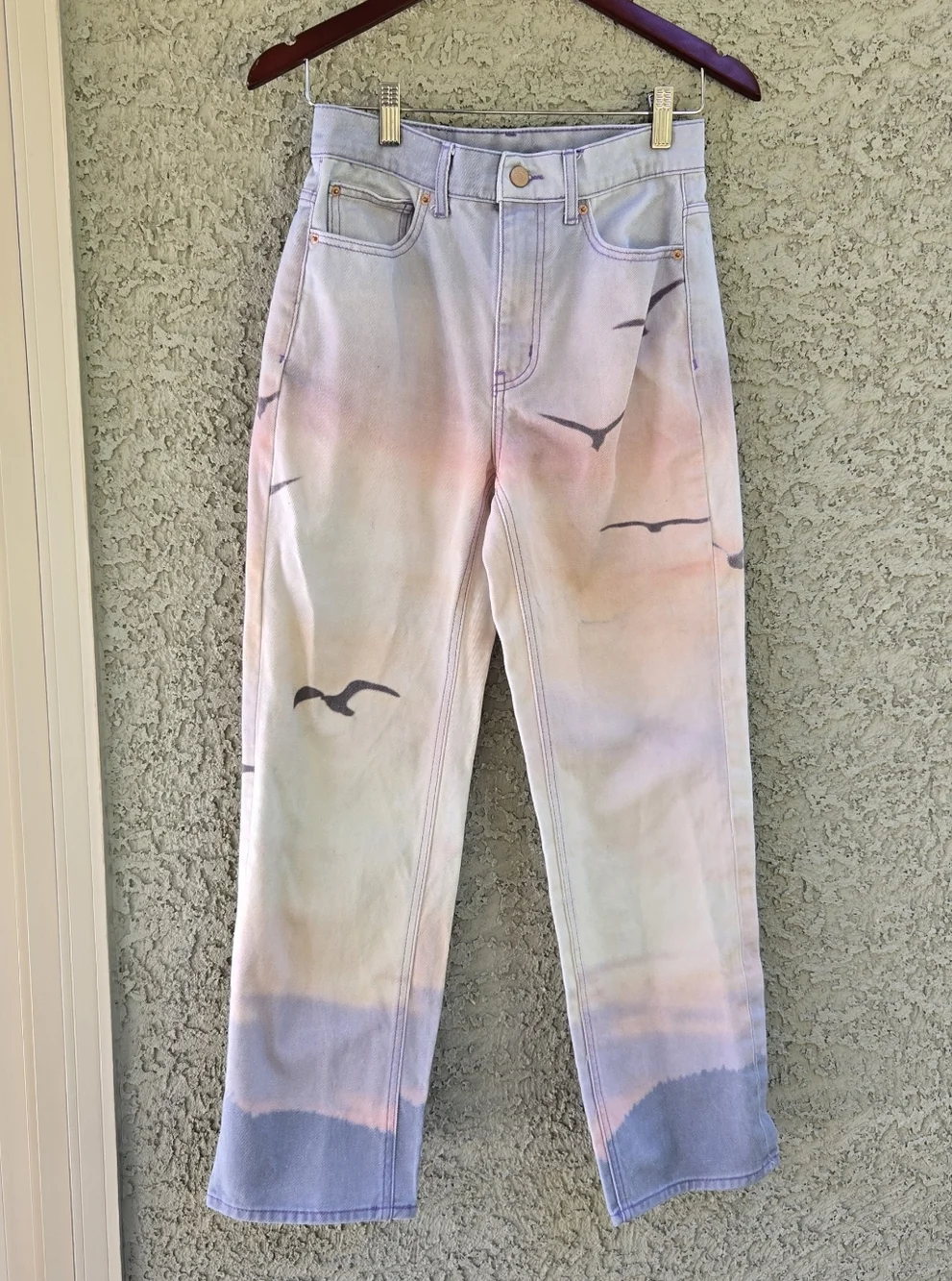 BDG Cowboy Jean Sunset Pastel Ombre Straight-Leg Jeans - Picture 3 of 11